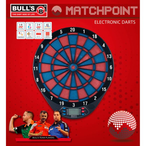 Bull's Matchpoint elektromos darts tábla (2 év garancia!)