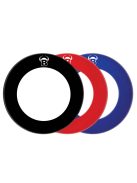 Bull's Focus II. competition darts board + Bull's black, red or blue wall protectors