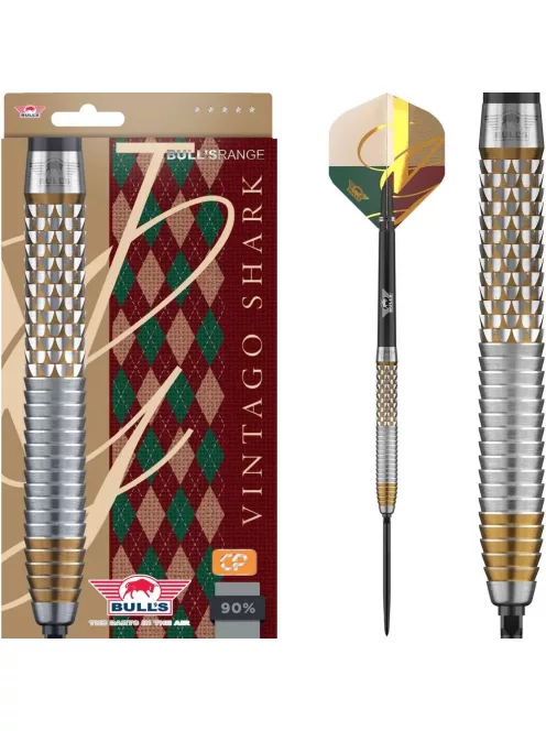 Darts szett steel Bull's NL CP Vintago Shark, 22g 90%