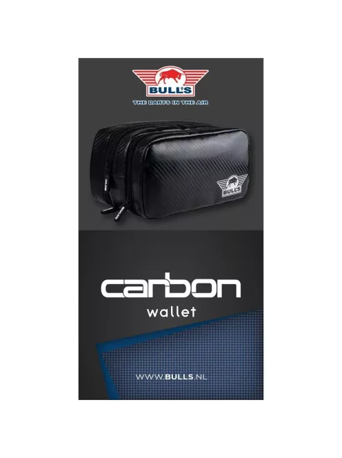 Darts tok Bull's NL Carbon Wallet, két szett tárolására