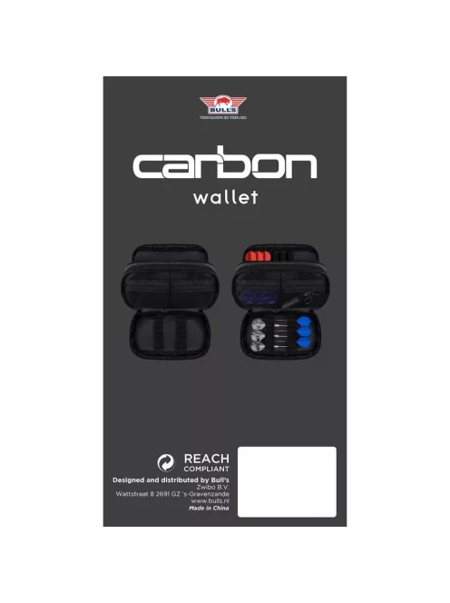Darts tok Bull's NL Carbon Wallet, két szett tárolására
