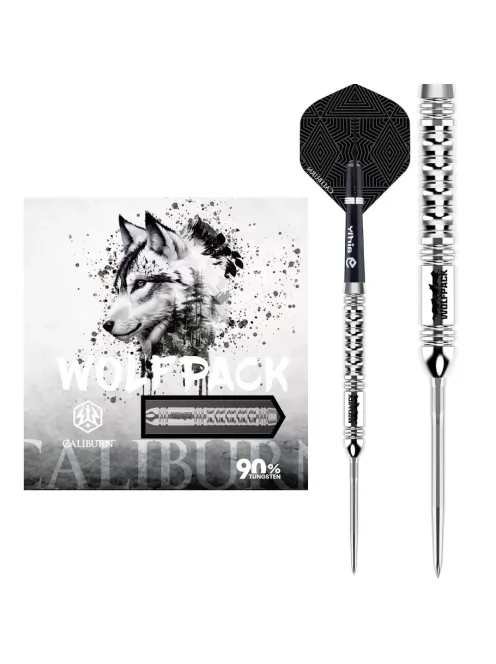 darts szett steel Caliburn Wolfpack W1 steel - 23g, 90%