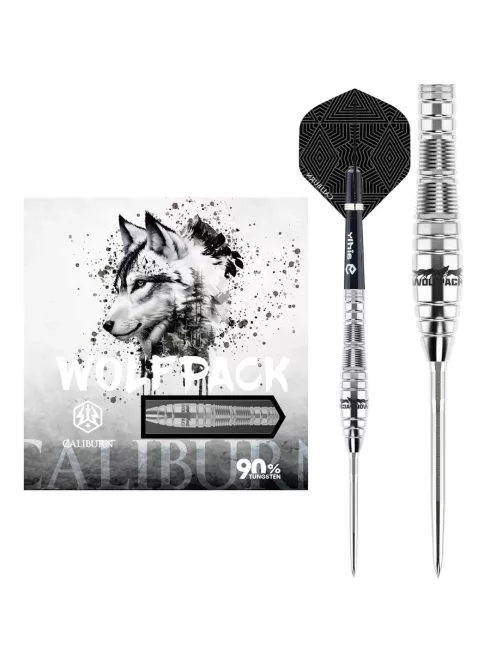darts szett steel Caliburn Wolfpack W2 steel - 22g, 90%