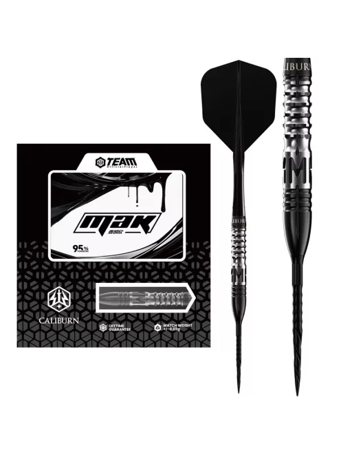 Darts szett steel Caliburn Player MAK steel 23.5g