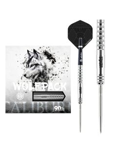 darts szett steel Caliburn Wolfpack W6 steel - 22g, 90%