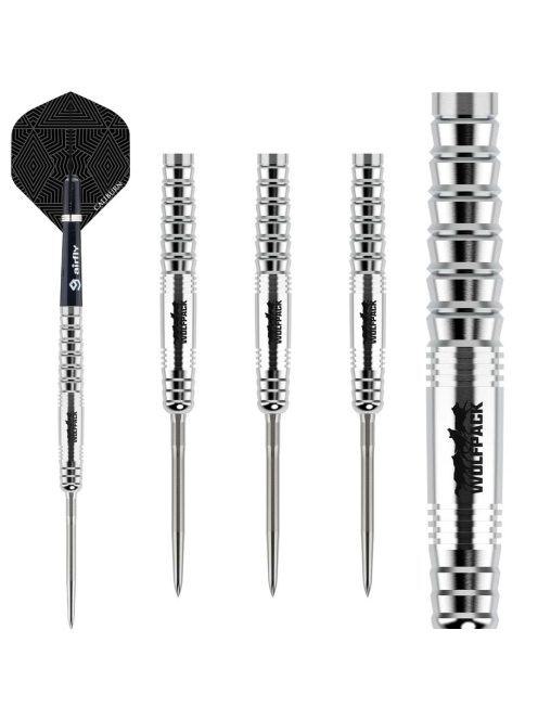 darts szett steel Caliburn Wolfpack W6 steel - 22g, 90%
