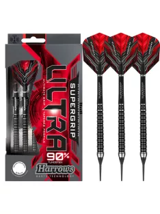 Dart set Harrows soft 18g, Supergrip Ultra 90% tungsten