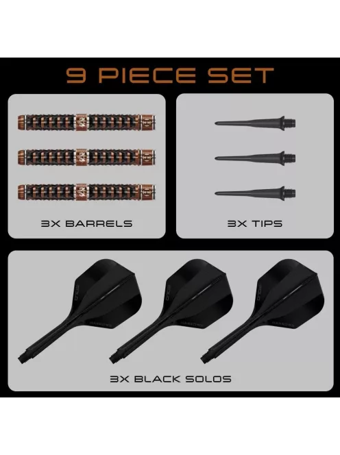 Dart szett soft Harrows Wolfram Trinity 18g, 97%