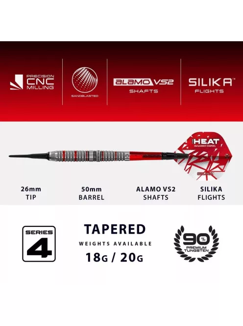Dart szett soft Harrows Damon Heta Series 4, 20g, 90%