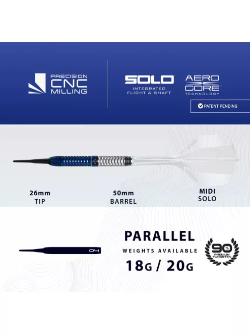 dart szett soft Harrows Geo Parallel, 18gr, 90% 