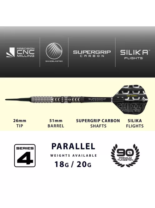 dart szett soft Harrows CHIZZY Series 4, 18gr, 90% 