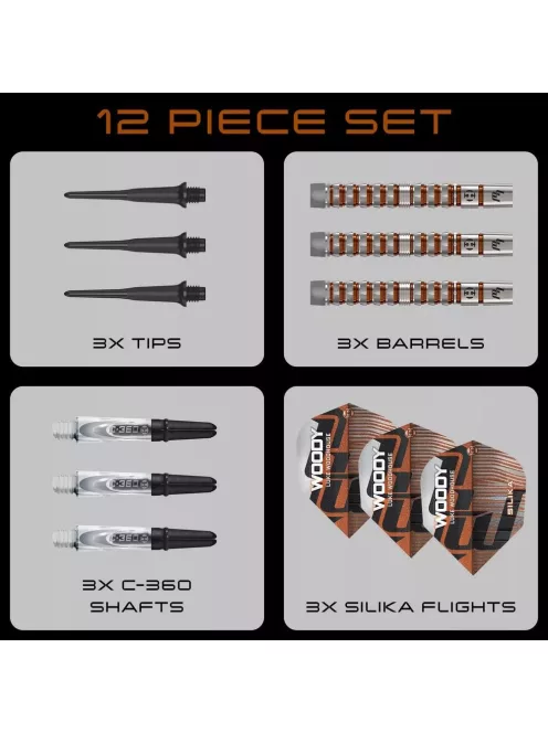 Dart szett soft Harrows Luke Woodhouse Series 3, 18g, 90%