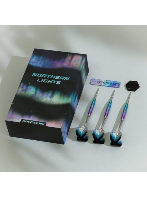 Dart szett Precise 180 Northern Lights steel, 22g, 90%