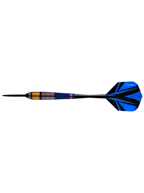 Dart set Harrows steel, Vivid R blue, 21g, brass