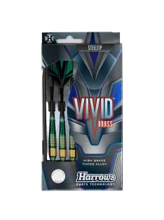 Dart set Harrows steel, Vivid R blue, 21g, brass