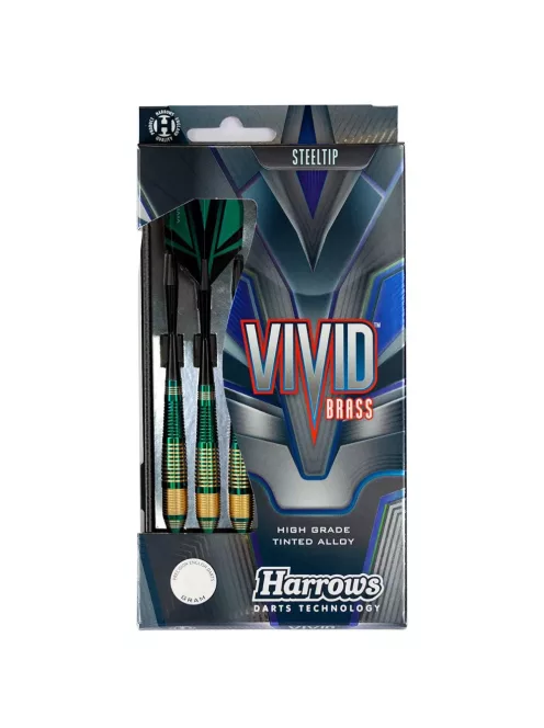 Dart set Harrows steel, Vivid R blue, 21g, brass