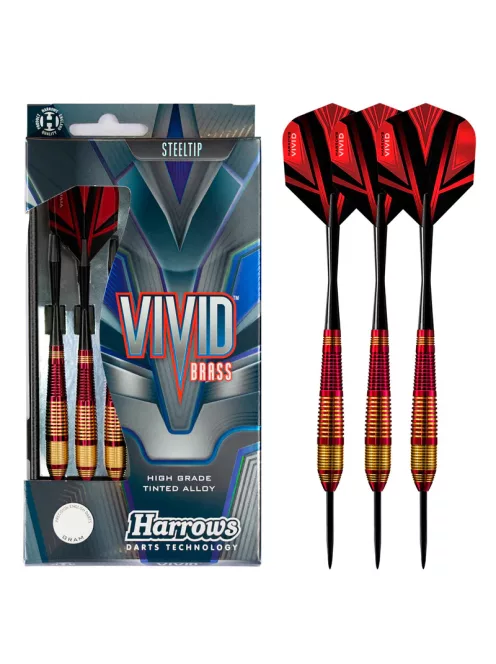 Dart set Harrows steel Vivid red 24gr R