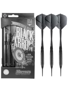 Dart set Harrows soft, Black Arrow R, 16g, brass