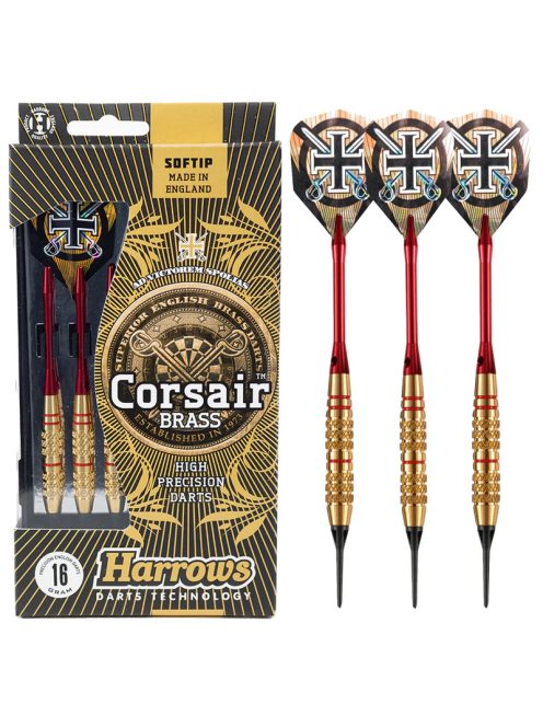 DART SET HARROWS CORSAIR SOFT 16G RED