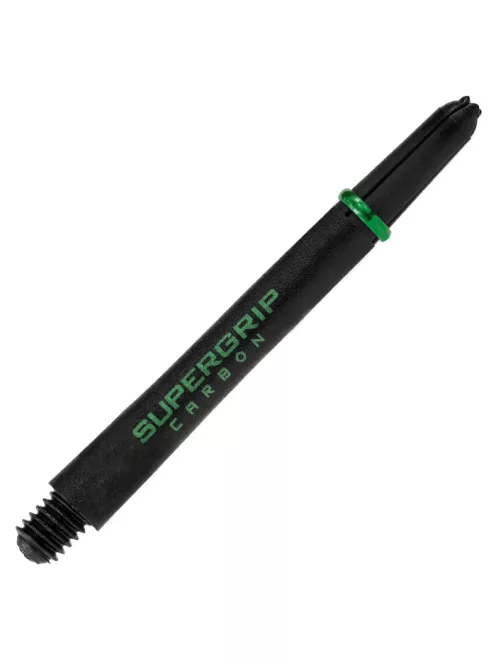 Dart Shaft Harrows Supergrip Carbon Green with Ring Medium