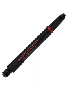 Dart Shaft Harrows Supergrip Carbon Red with Ring Medium