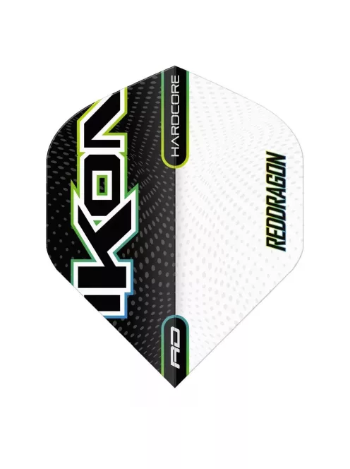Dart toll Red Dragon Ikon fekete és fehér No2, 100 mikron