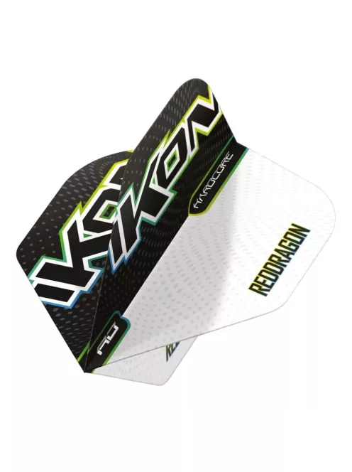 Dart toll Red Dragon Ikon fekete és fehér No2, 100 mikron