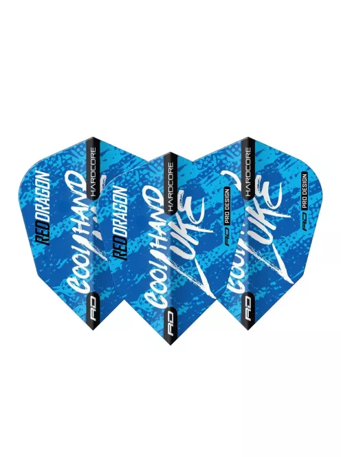DART TOLL RED DRAGON LUKE HUMPHRIES HARDCORE V-STANDARD KÉK, 100 MIKRON