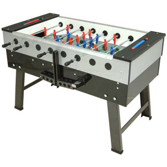 Foosball table, FAS San Siro black-grey (glass, normal rod, without coin tester and lighting)