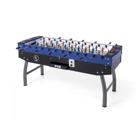 FAS Orobic foosball table for 6 (open, with coin tester) with through- or telescopic rod