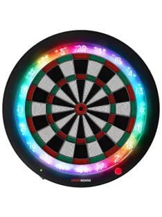   dartsgép elektromos online, Granboard3s Green, verseny méretű szektorokkal