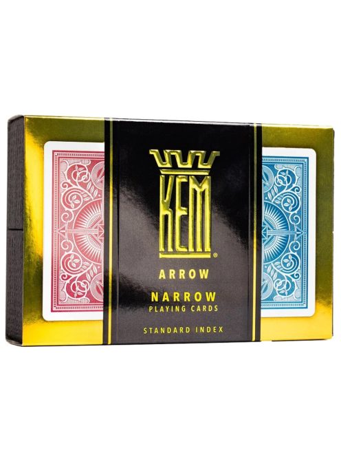 Poker card KEM Arrow Red & Blue Wide Jumbo Index 100% plastic