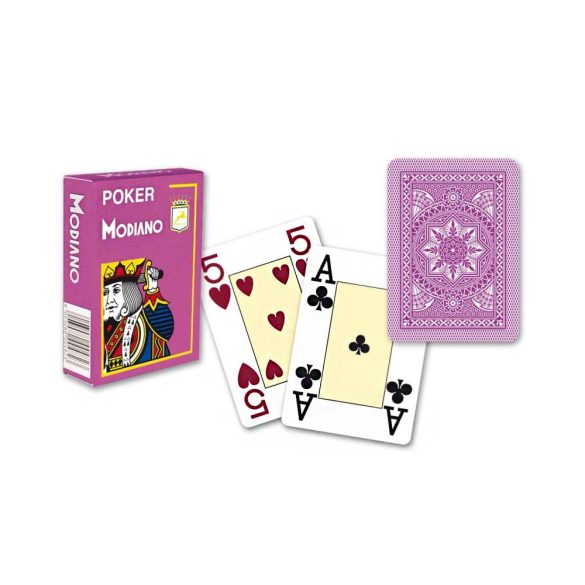 Póker kártya Modiano Cristallo Plastica lila