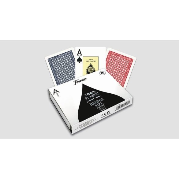 Fournier 2826 - 100% plastic bridge card, double pack