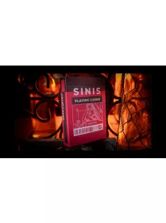 poker card Sinis (Raspberry and Black)