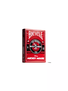 Bicycle Mickey Mouse kártya, 1 csomag piros