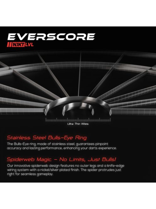 GOAT  Everscore NXT LVL darts tábla, sisal 