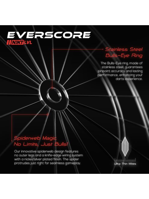 GOAT  Everscore NXT LVL darts tábla, sisal 