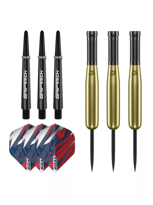 Darts szett GOAT Homerun Brass réz, 15g, 