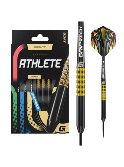 Darts szett GOAT Athlete Yellow steel réz, 12g 