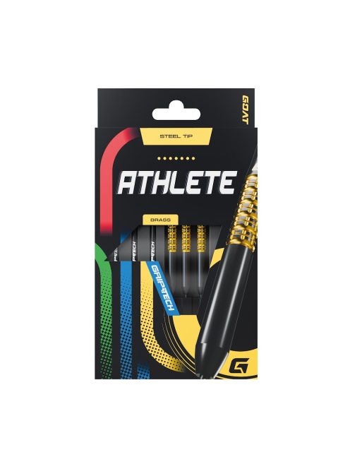 Darts szett GOAT Athlete Yellow steel réz, 12g 