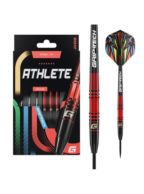 Darts szett GOAT Athlete Red steel réz, 11g
