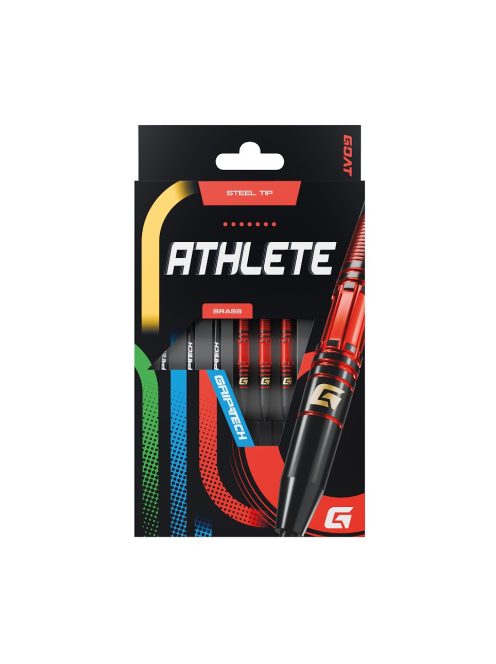 Darts szett GOAT Athlete Red steel réz, 11g