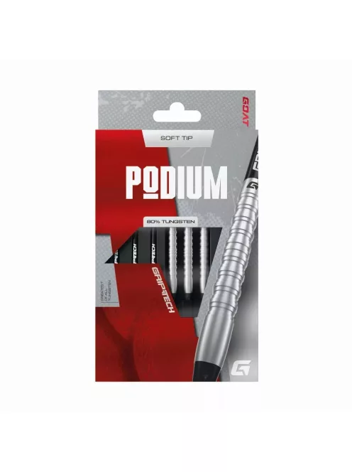 Darts szett soft GOAT Podium Silver, 18g, 80%