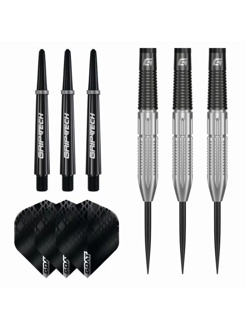 Darts szett steel GOAT Reload, 23g, 90%