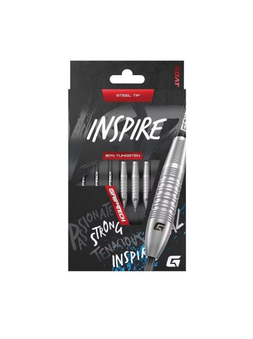 Darts szett steel GOAT Inspire 23g, 80%