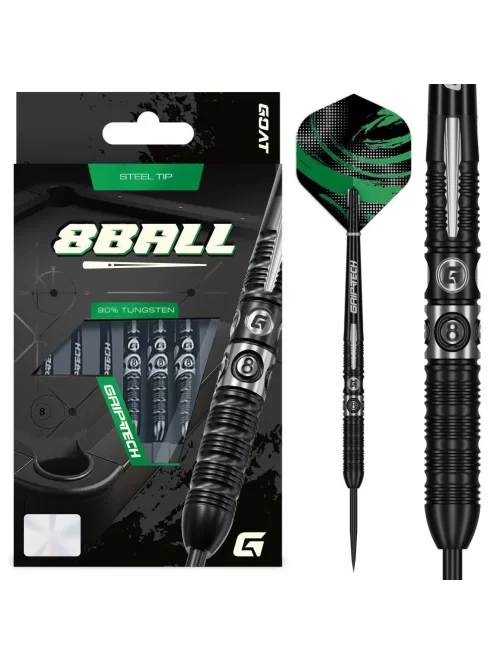 Darts szett steel GOAT 8-Ball, 22g, 90%