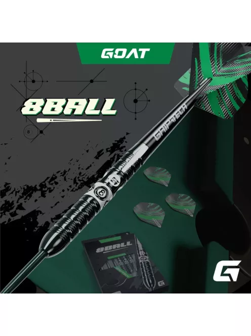Darts szett steel GOAT 8-Ball, 22g, 90%