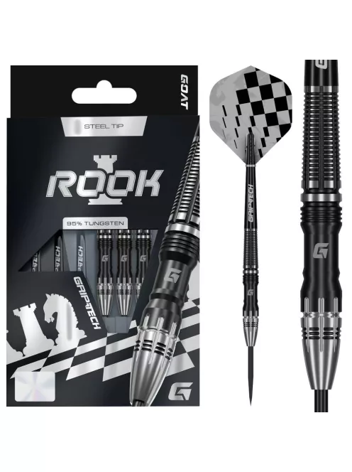 Darts szett steel GOAT Rook 24g, 95%