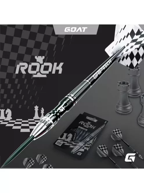 Darts szett steel GOAT Rook 26g, 95%